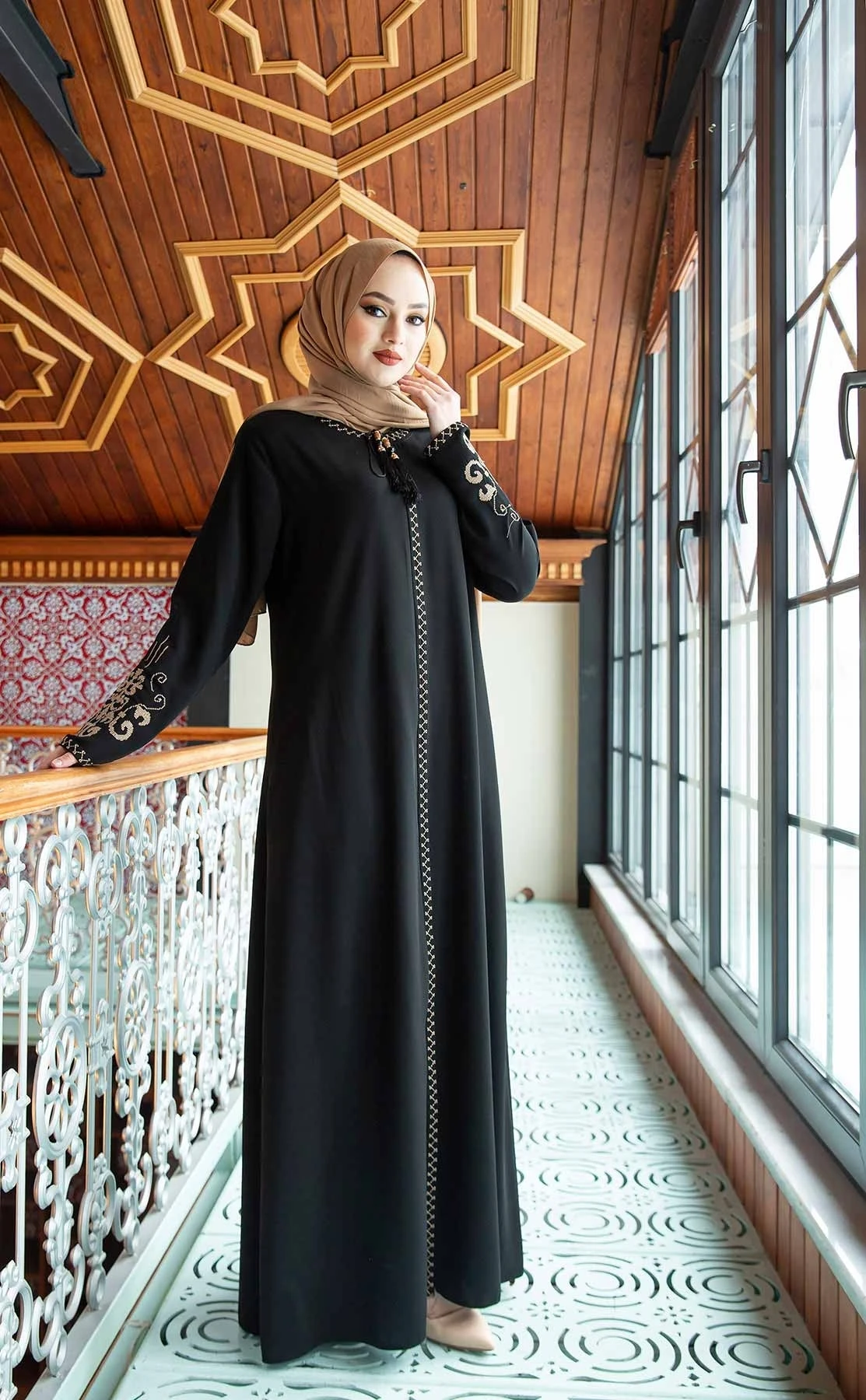 Sleeves Embroidered Hijab Abayas For Women Dubai 2022 Ramadan Eid Open Muslim Dress Caftan Bubble Satin Islamic Clothing Summer