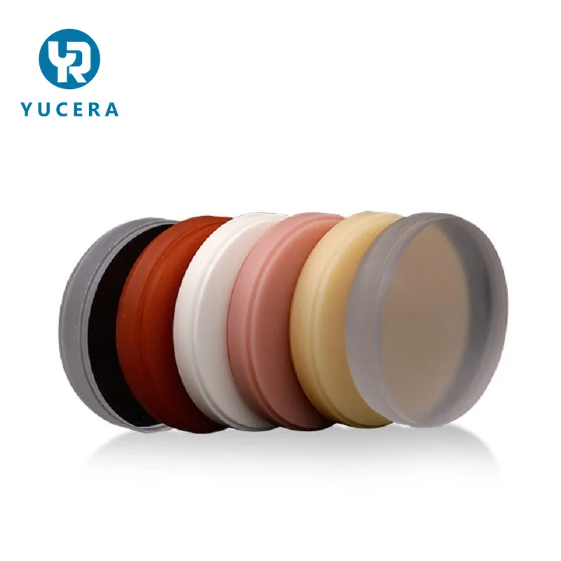 Yucera 98*18mm Monochromatic PMMA Blocks For CAD/CAM Milling Dental Supply CAD-CAM PMMA Disc 1pcs