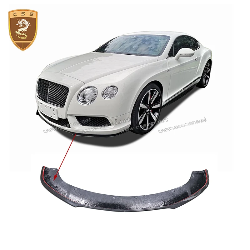 

12-15 Fit For Bentley Continental GT modified V8s Carbon Fiber front lip