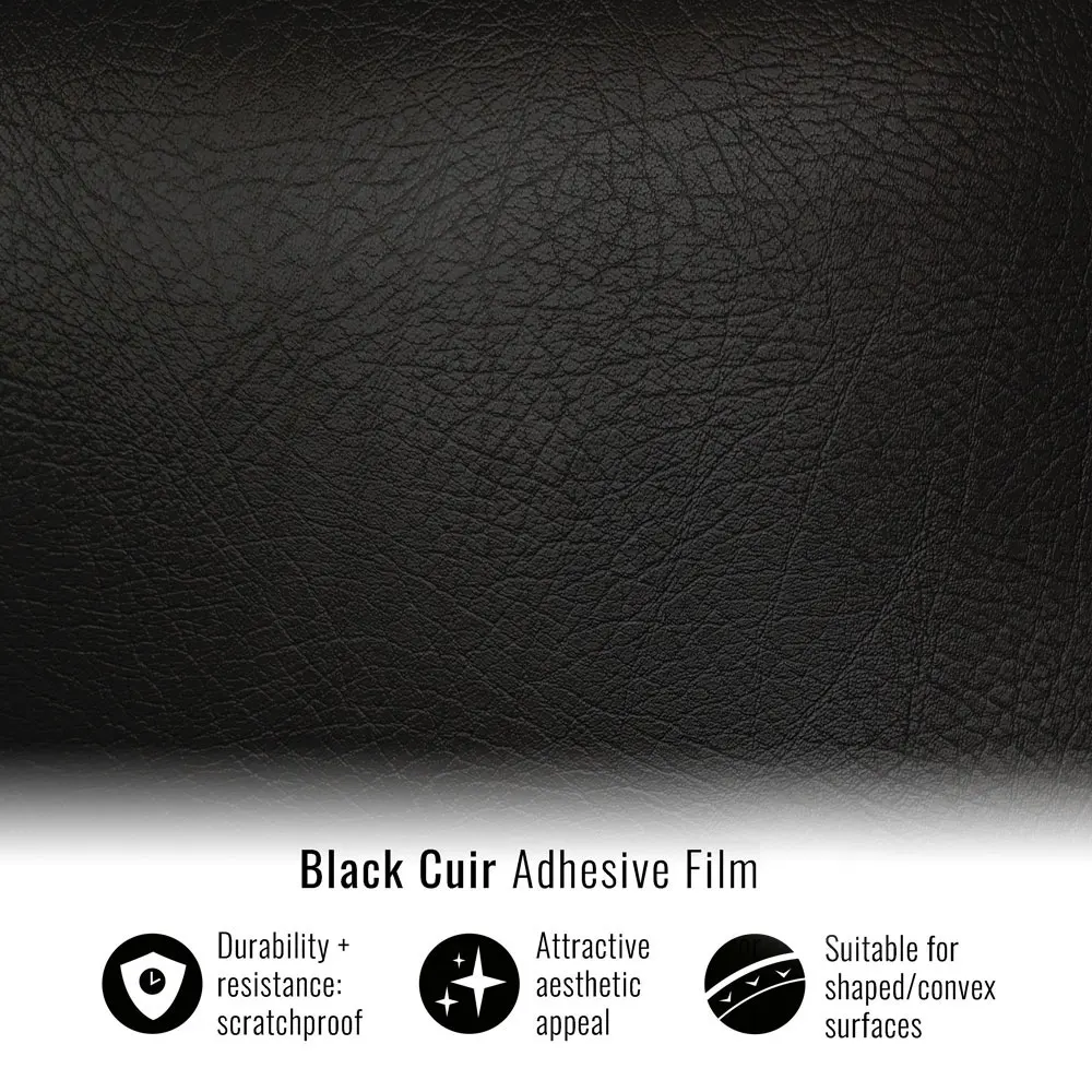 Adhesive film for Car Wrapping, Skin Cuir Black