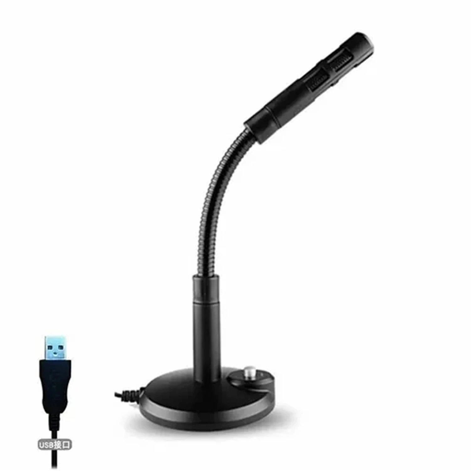 USB Condenser Desktop Microphone for Computer, Portable Microphone Plug and Play, USB Microphone for PC Recording Podcasts