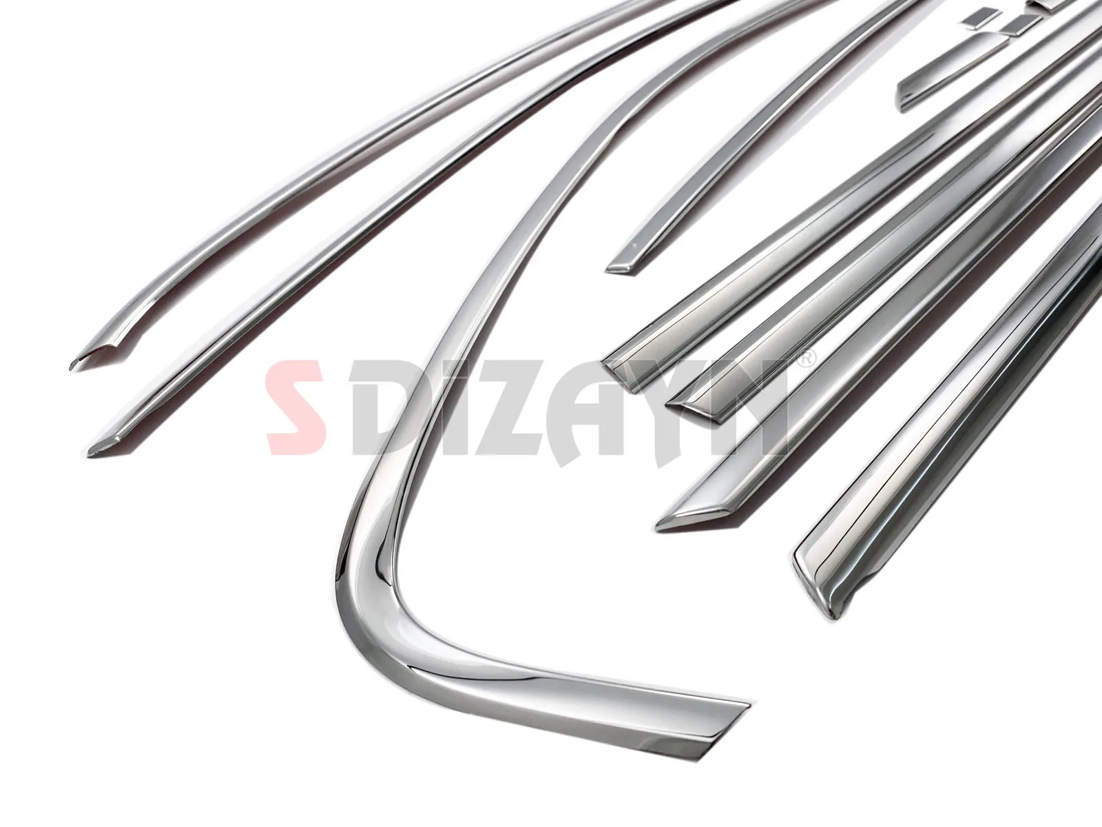 S Dizayn For Volkswagen Jetta Chrome Window Frame Cover Trim Stainless Steel 12 Pcs Exterior Car Accessories Parts Auto Products