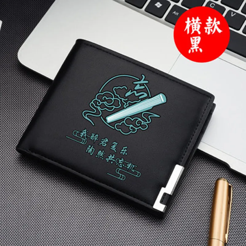 Grandmaster of Demonic Cultivation Mo Dao Zu Shi Wei Wuxian Lan Wangji Cosplay Short Wallet Casual Coin Purse Card Hold Notecase