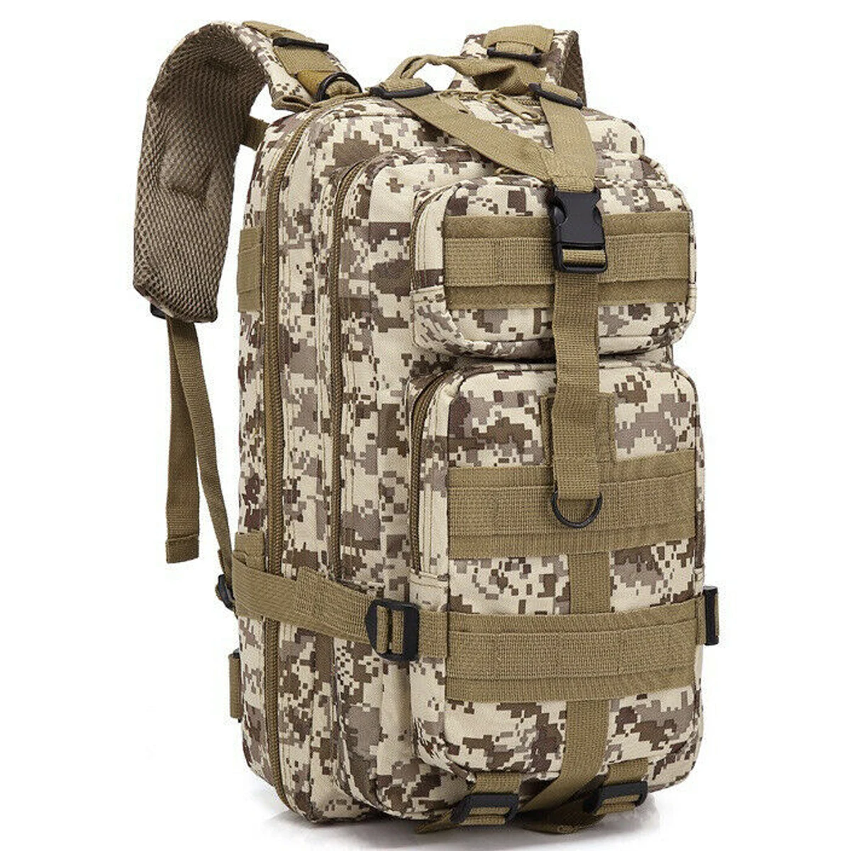 Multi-purpose Military School Backpack Tactical Carguer 30 Liters Camping Fishing khaki Lorben