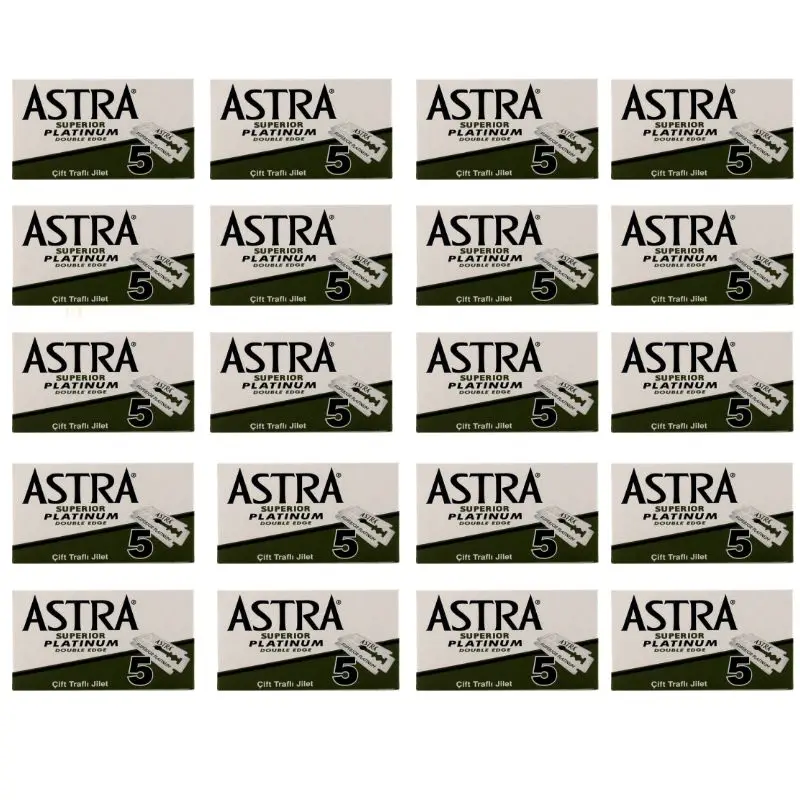 Astra Superior Platinum-Rasoir électrique à double tranchant, accessoire de rasage Arko Regina, 75g, 100 pièces