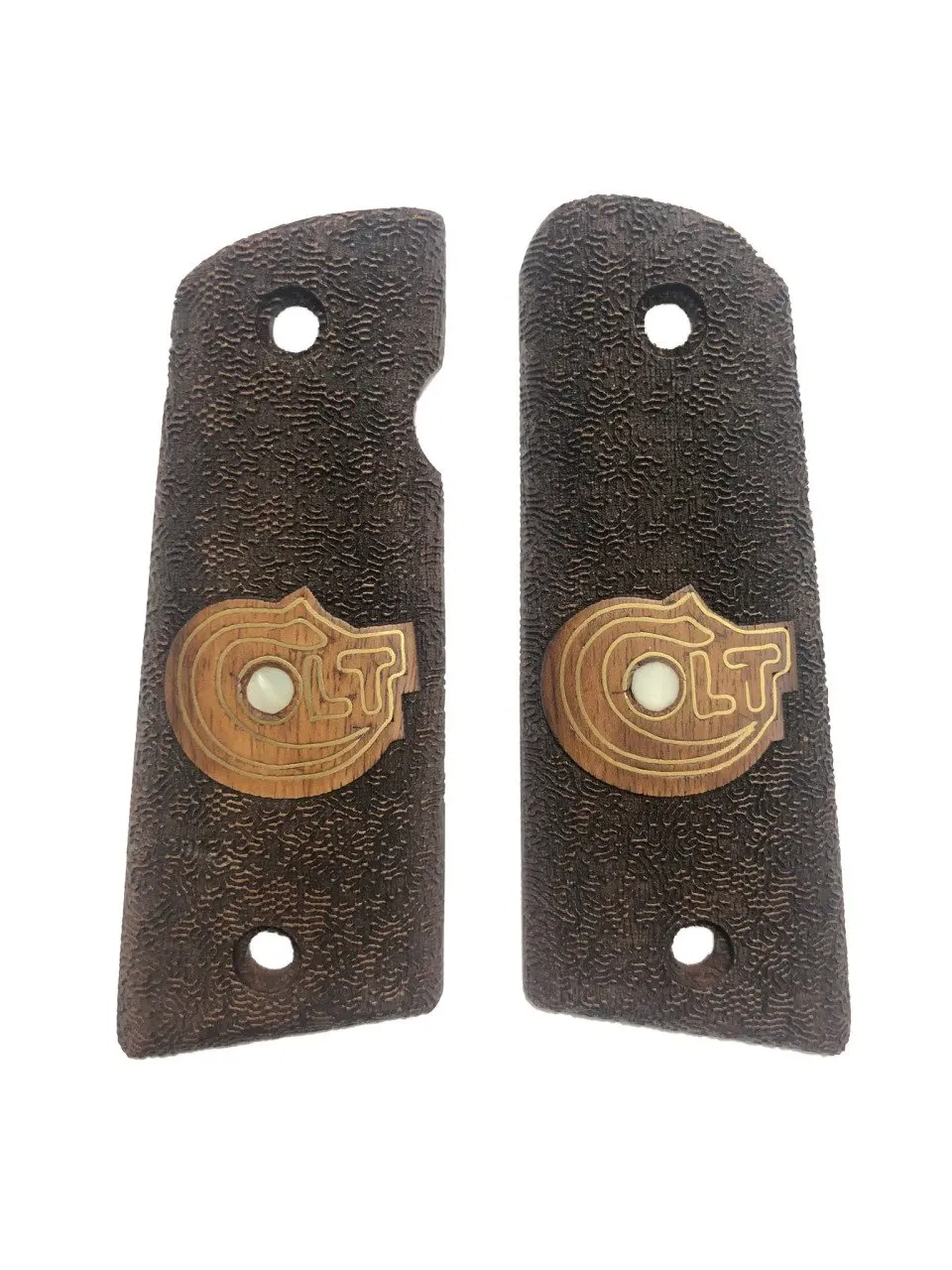 Colt printing 1911 custom laser cut wood inlay handles gun accessory hunting gun