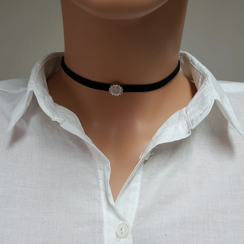 Choker Necklace for Woman Tiny Choker 925 Sterling Silver Made in TURKEY