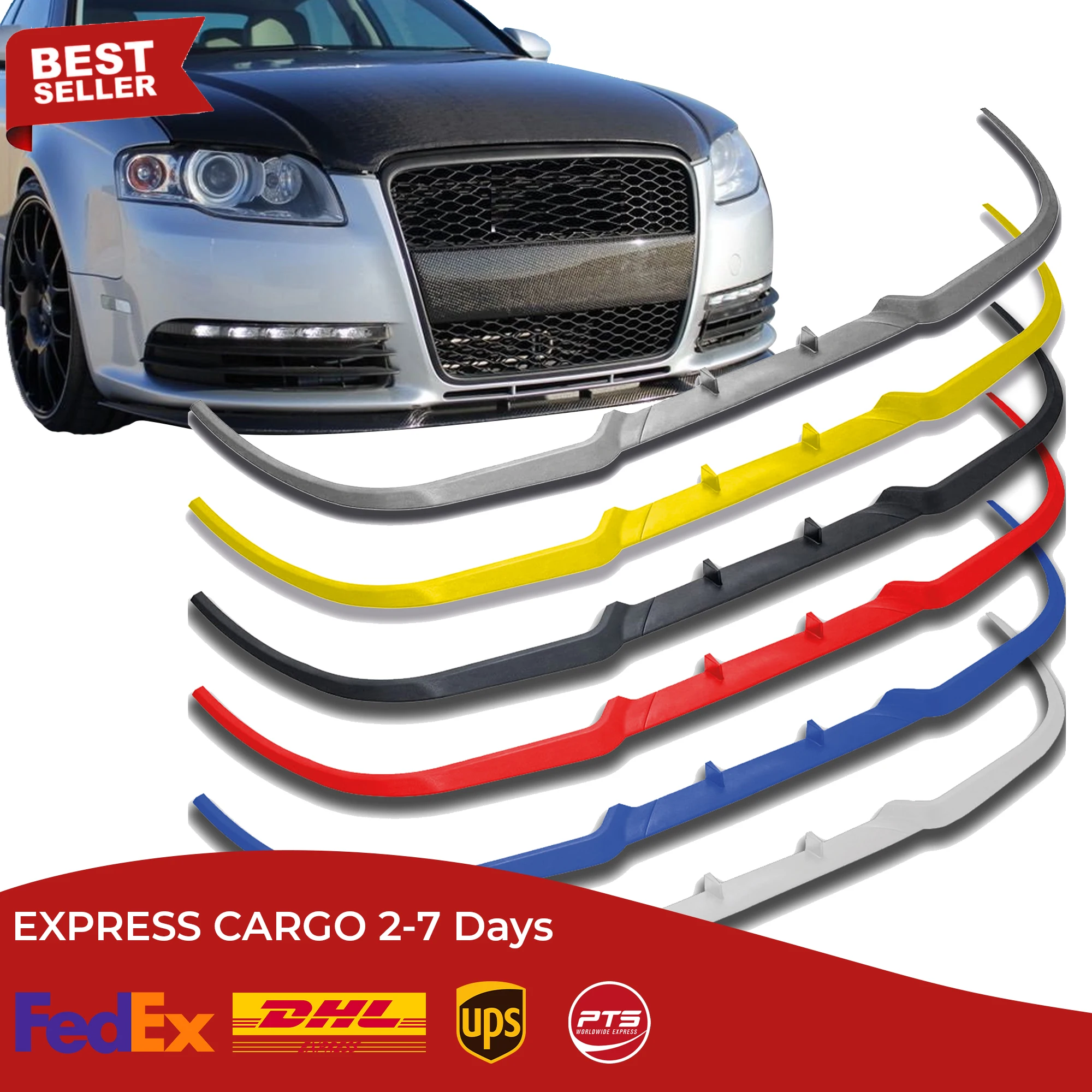 For Car Design CUPRA R FRONT SPOILER LIP ALL CARS bumper lip diffuser Euro Spoiler Lip Universal