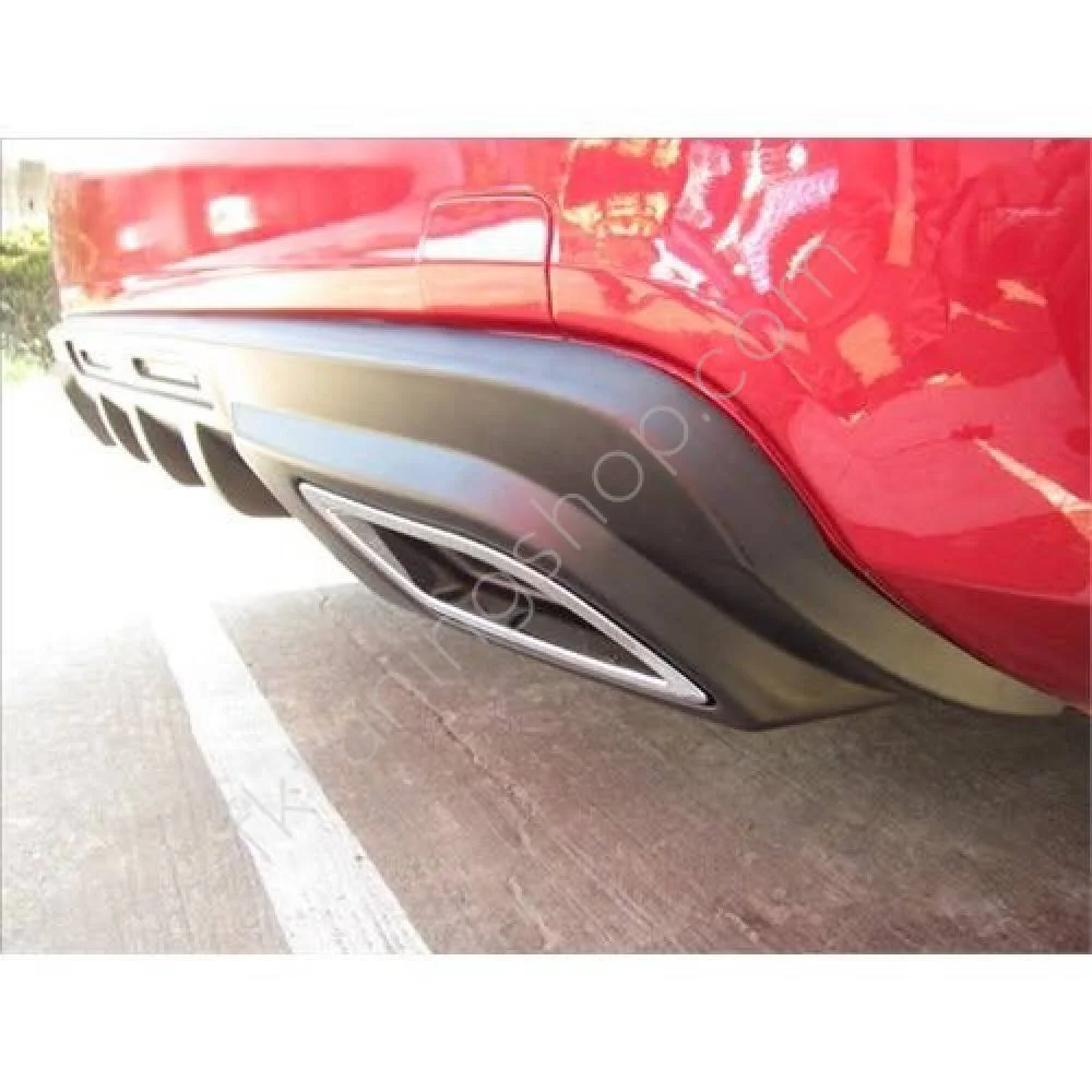 For Peugeot 301 Sedan Model Diffuser 2 Fake Exhaust Car Accessory unıversal  modified Rear Bumper attachment Flexible Durable