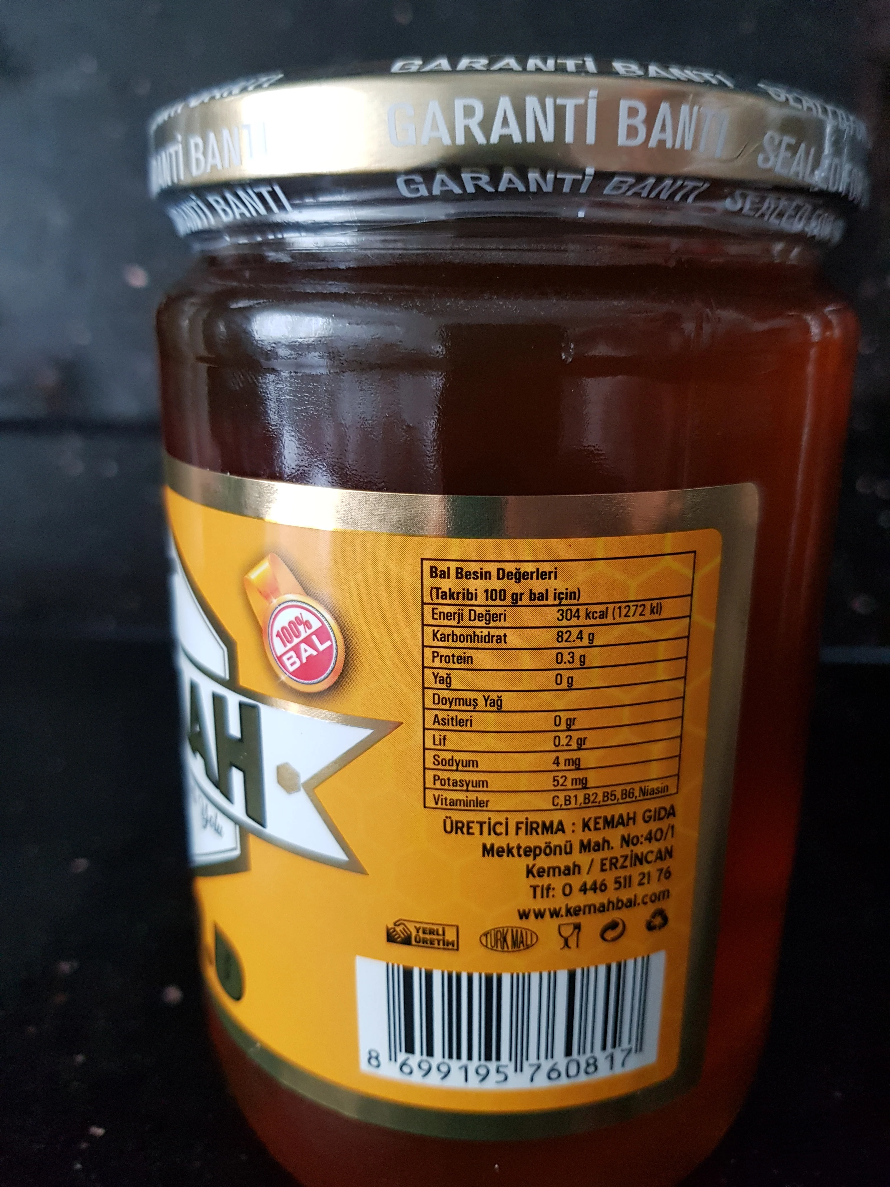 850G Gerçek Doğal Süzme Bal