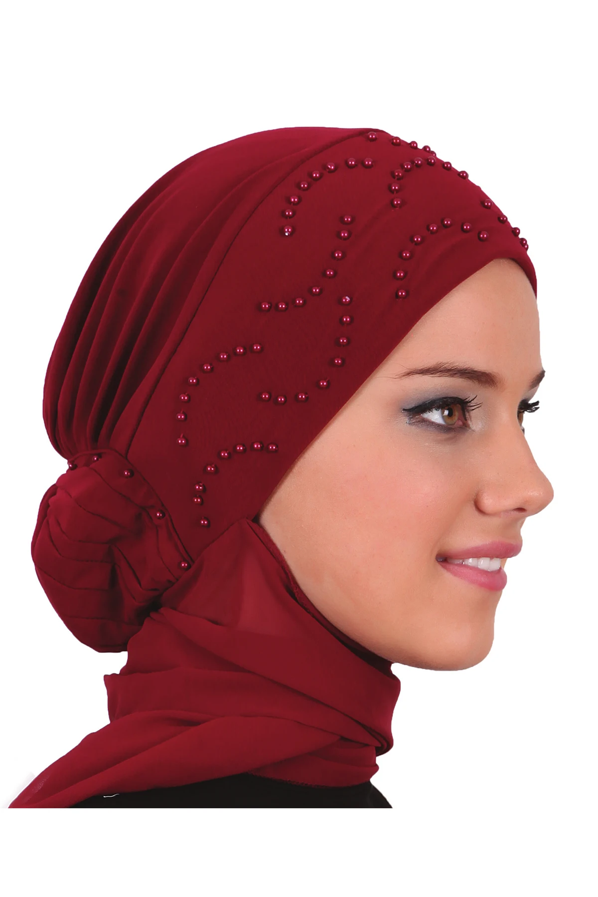 2022 New Fashion Shawl With Knob Ready Made Turban Hijab Bonnet Scarf Cancer Cap Special Women Product Beret Bandana Muslim Chemo All Season Rib Pearl Prayer Head