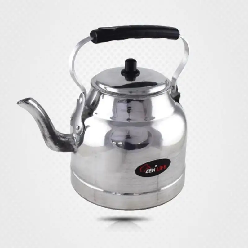 

Vintage Aluminum Tea Kettle 1 Quart Aluminium Camping Teapot Top Handle High Quality Heat Resistant Handle Picnic Made In Turkey