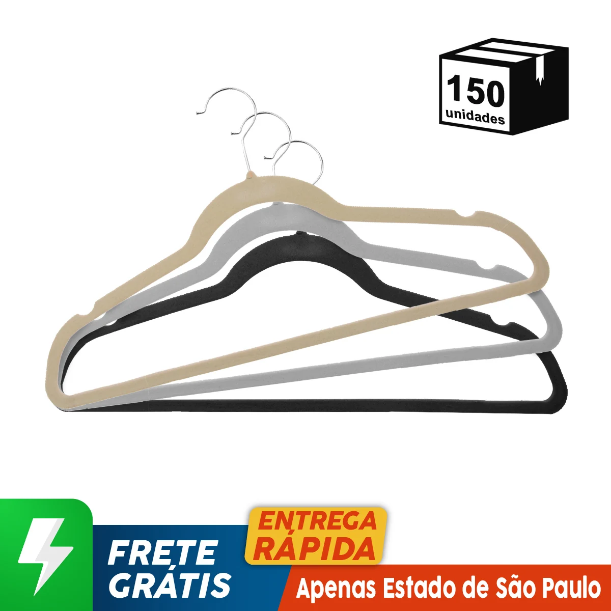 150 Pçs Cabide Veludo Alta Qualidade Gancho Cobre 360 ° Rotativo Unissex Organizador Roupa Rack Armário Closet Sofisticação