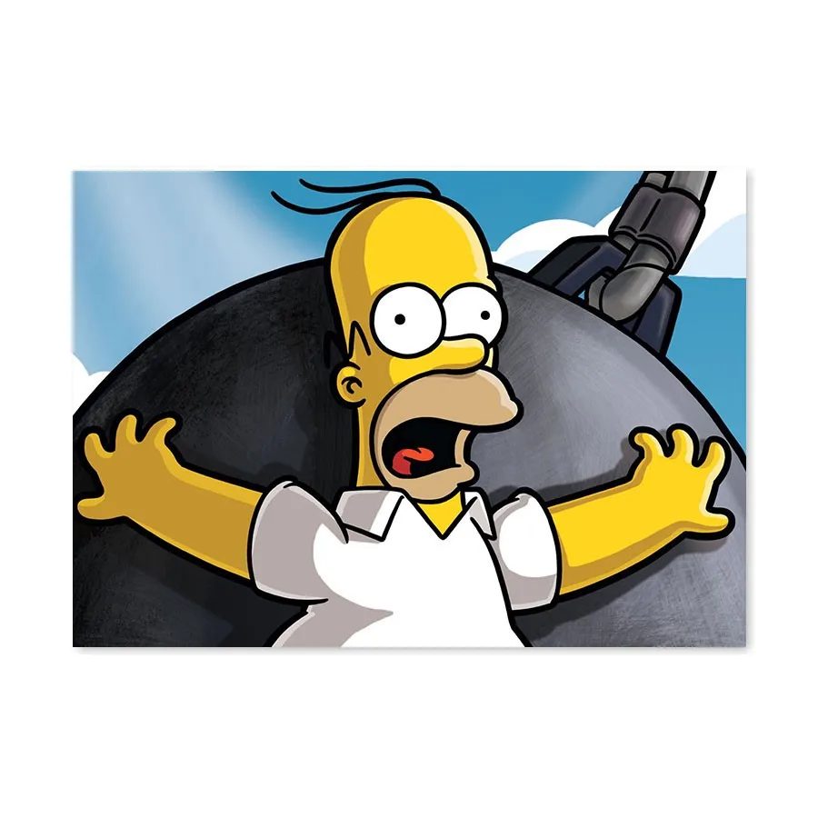 Placa Decorativa Homer Simpson Donald Trump