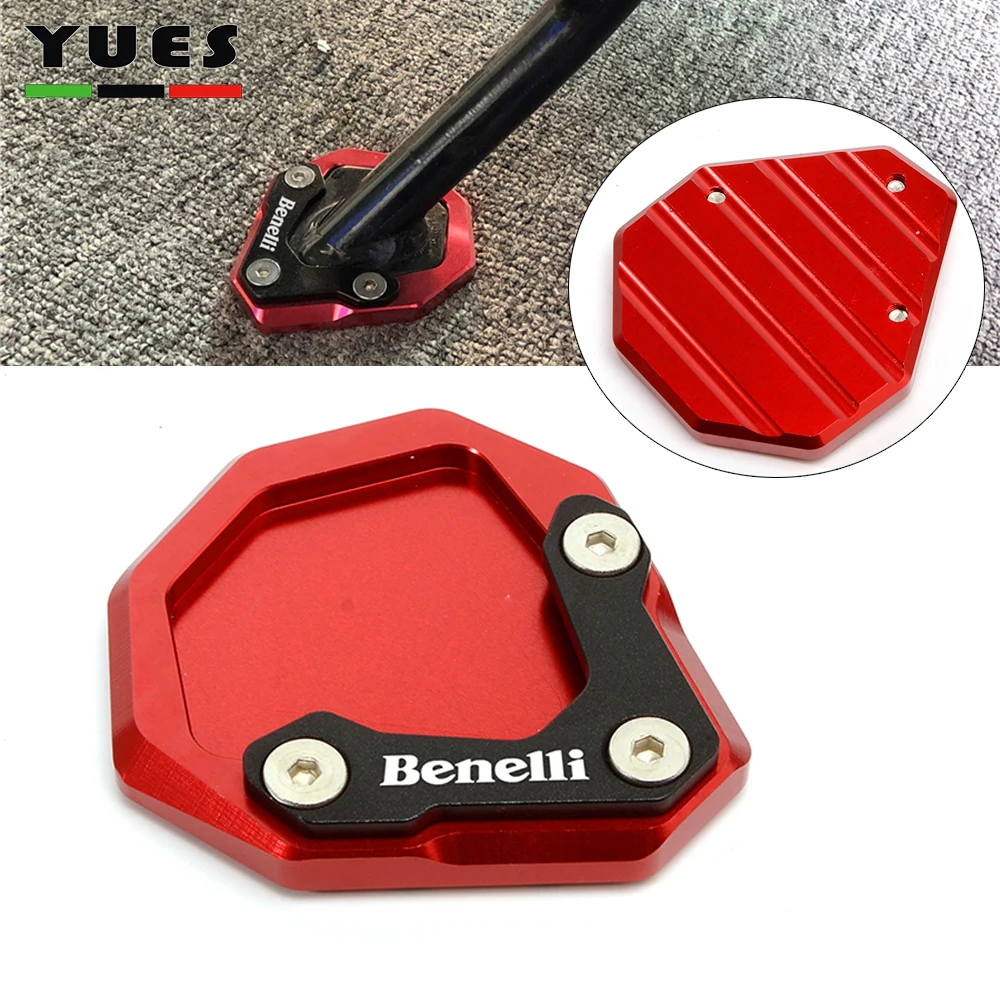 Motorcycle Accessories  Side Stand Extension Kickstand foot Enlarger For Benelli TRK251 leoncino 500 leoncino 250