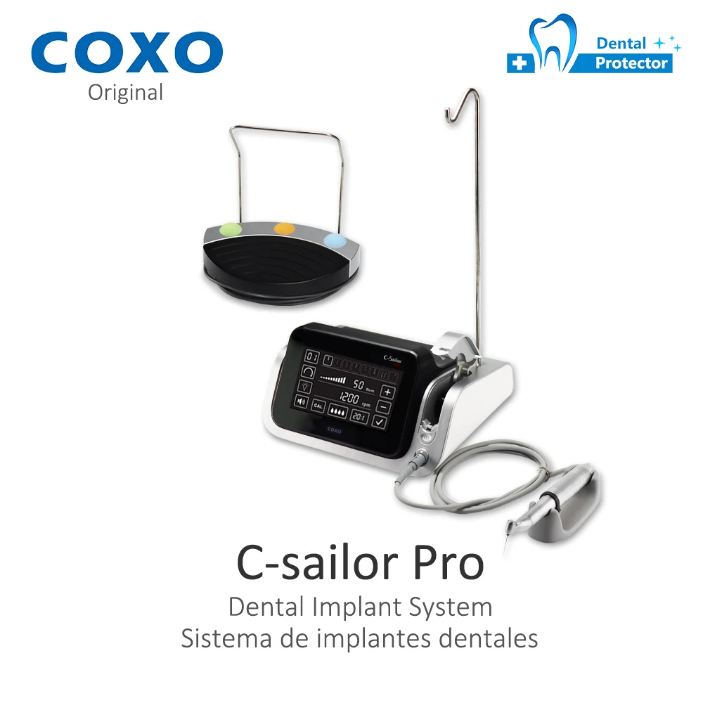 

COXO Dental Implant Motor , C-Sailor pro Biggest torque 80 N.cm strong power , fiber optical led light , touch screen control