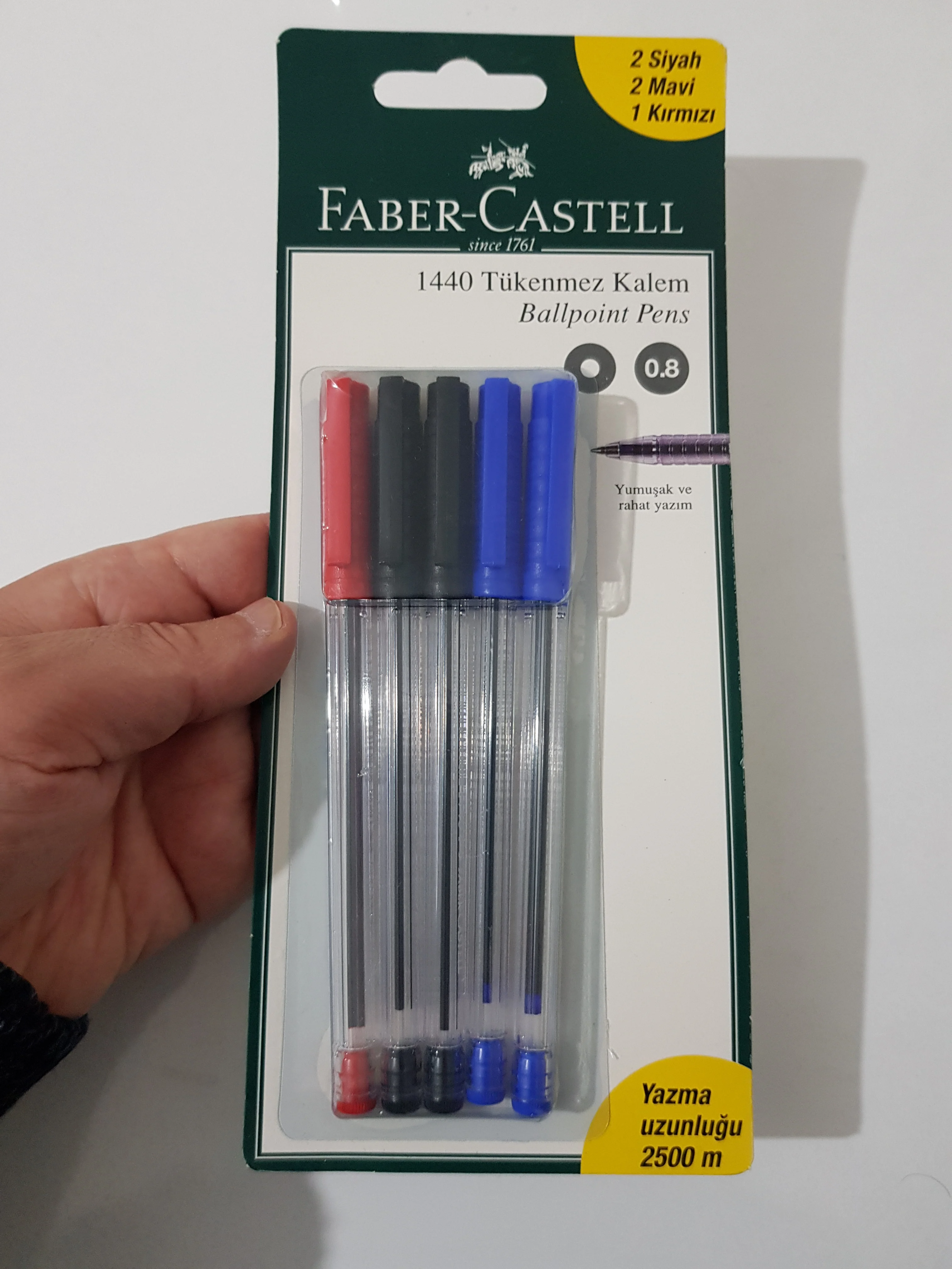 Faber castell bola + 5 pces + caneta caixa + escola de escritório + negócios + lugar todo İşlerde disponível