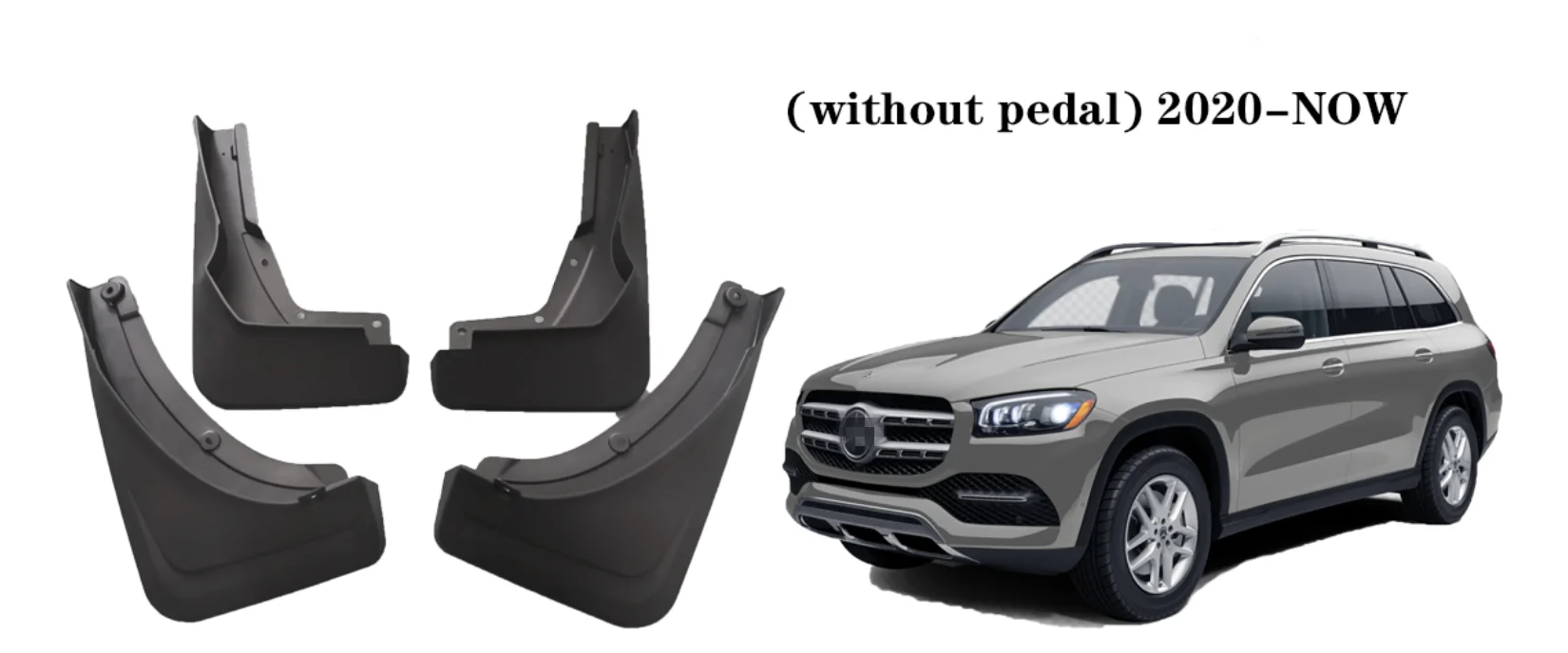 Mudguards Mud Flaps For Without Running Board Mercedes Benz GLS 450 GLS450 X167 2020 Splash Guards mud flap fender Accessories