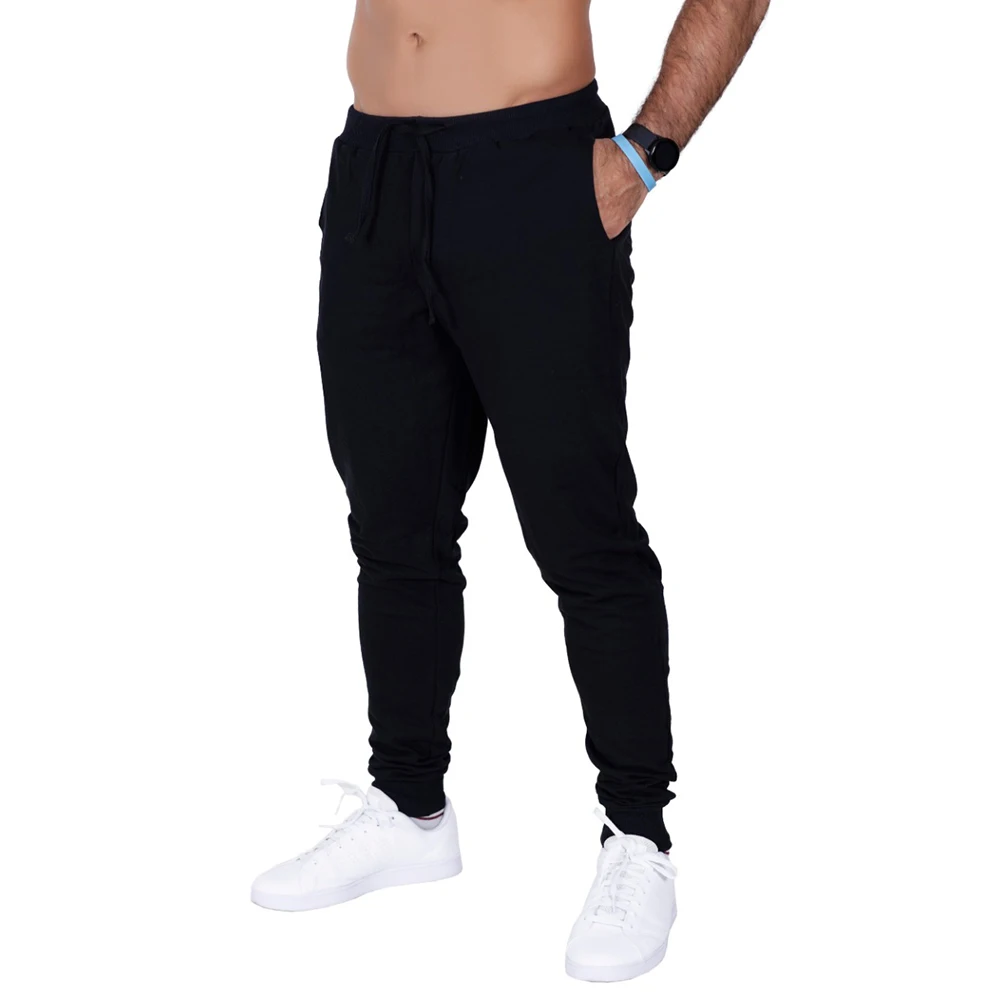 Men's Black Pocket Fristyle Sweatpants Adult Fitness Fashion Urban Casual Sports Workout