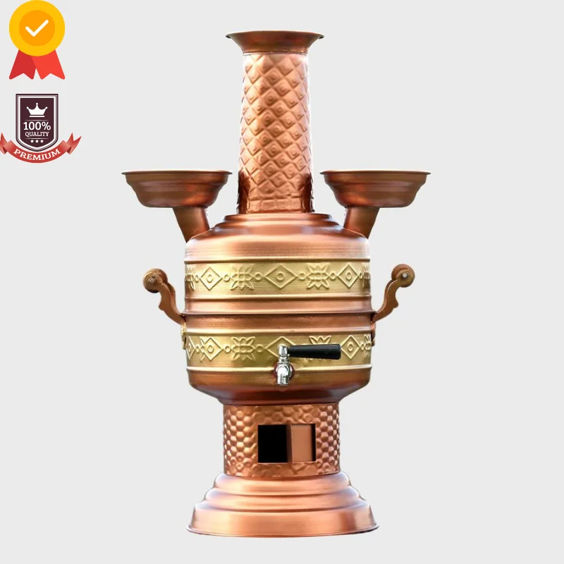 

Tea Urn Kettle Stainless Steel Samovar 5 Liter Wood Stove Camping Supplies Outdoor Camping Utensils kitchen bbq picnic Electric