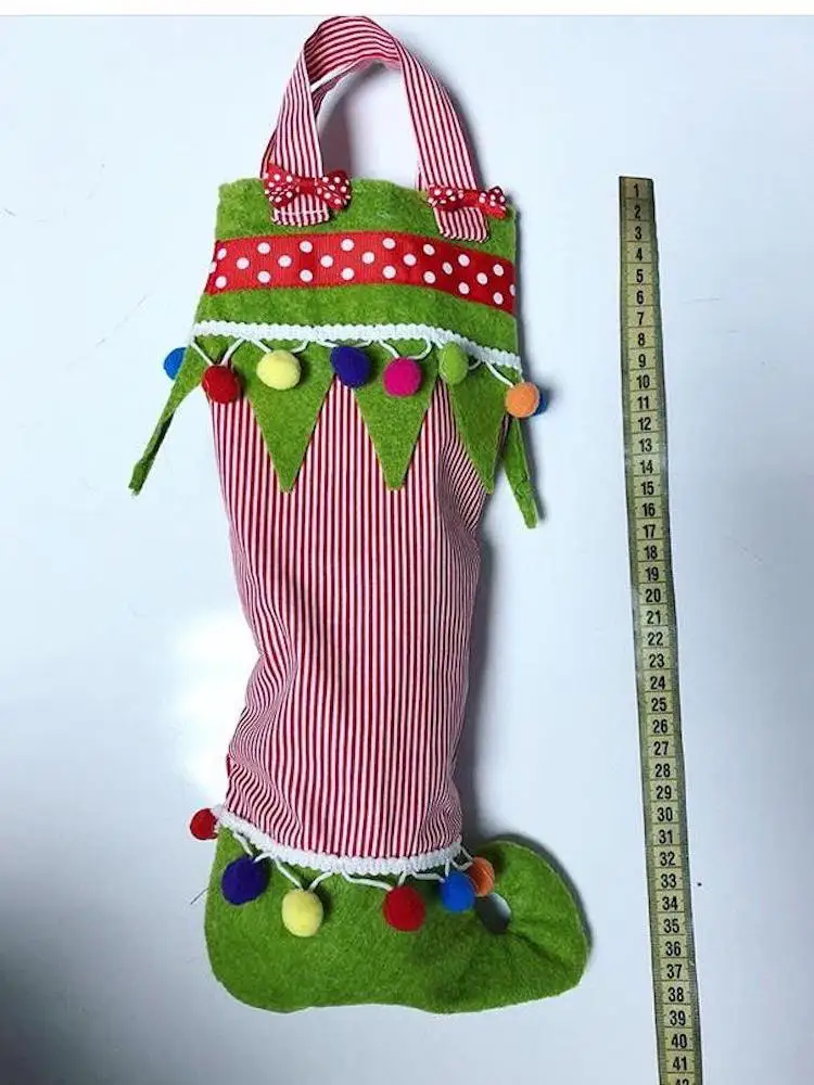 Hand Made Merry Christmas Bag Stocking, Merry Christmas Accessories Gifts, Noel Concept Party Supplies, Happy New Year 2021