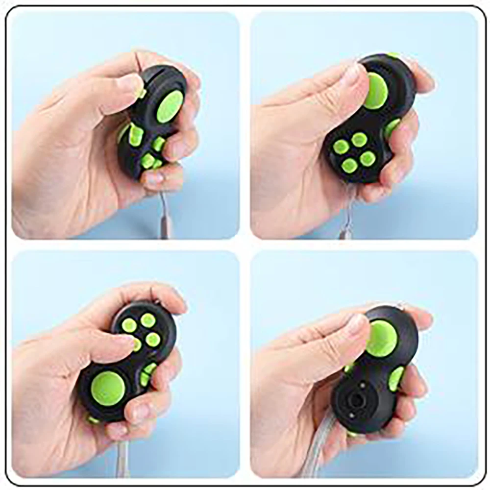 3 stücke EDC Werkzeug Fidget Pad Controller Finger Spielzeug Antistress-Hand Cube Anti Stress Spiele für Autismus ADHS Angst Relief fokus Kinder