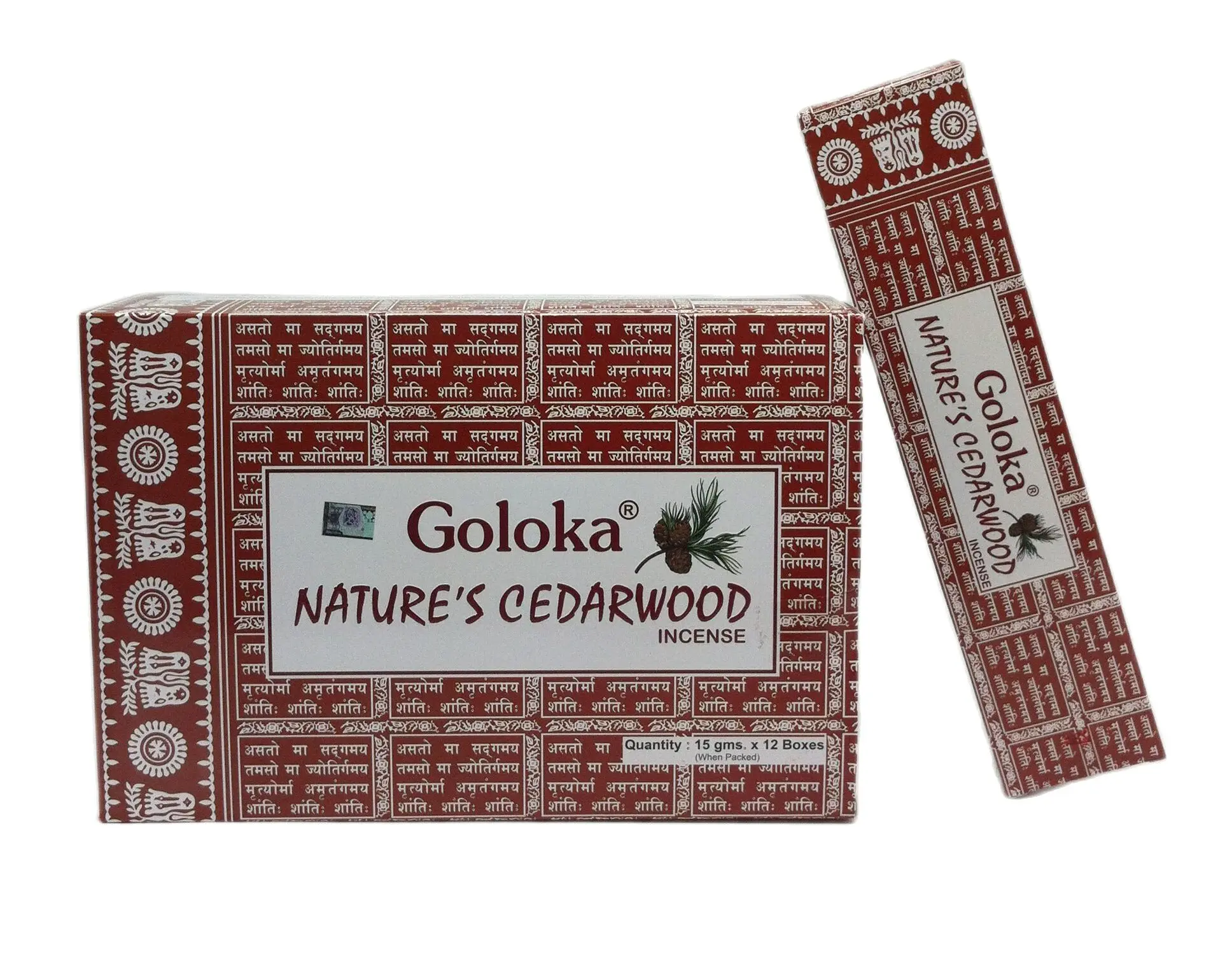 Goloka Natures Cedarwood in rods 180 grams handmade Yoga meditation natural incense of the world's best selling