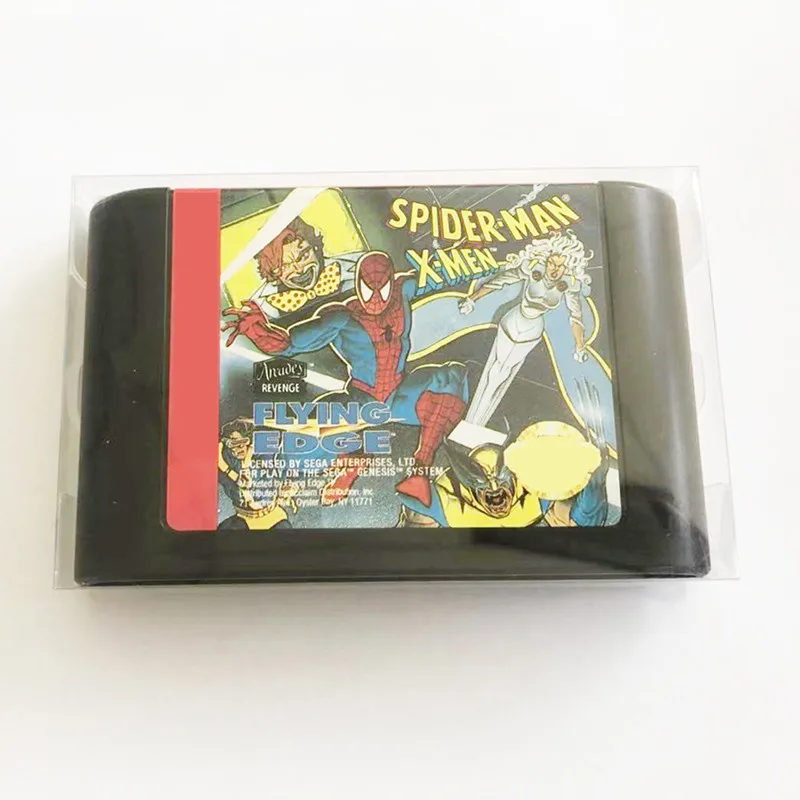 Box Protector For Genesis For Master System For Sega Mega Drive For Famicom Game Cart Cartridges Plastic Case
