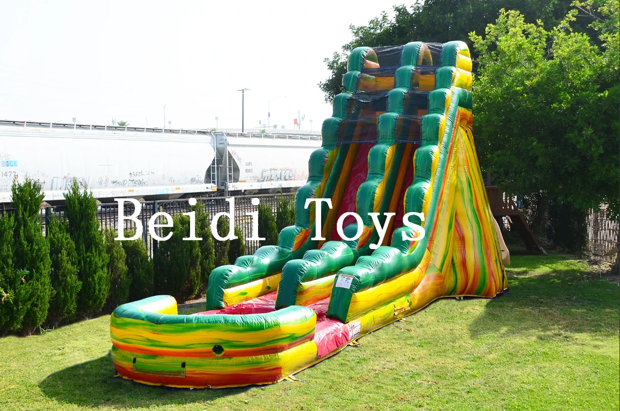 

New Commercial Rental Inflatable Coconut Water Slide Combination