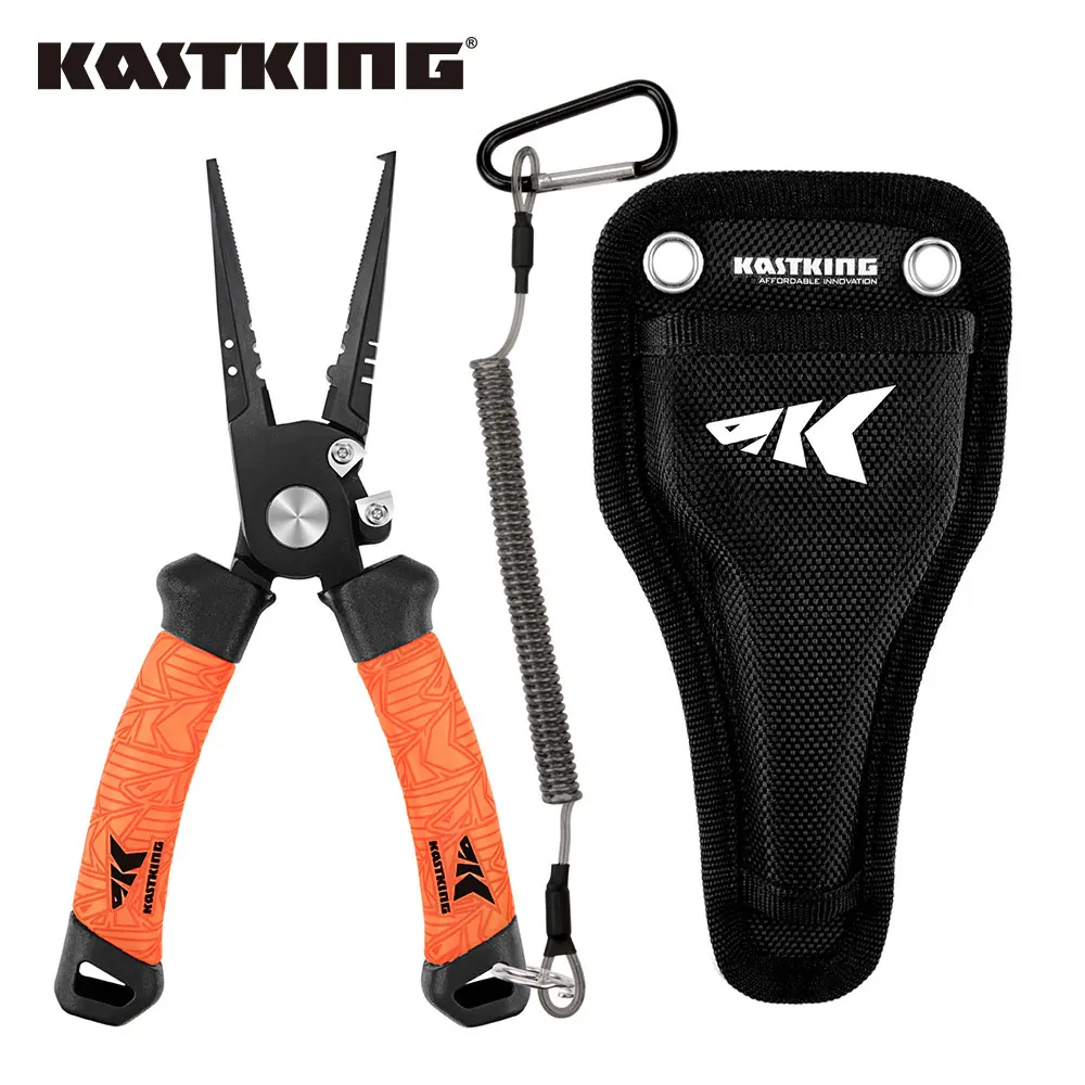 KastKing Speed Demon Pro Fishing Pliers 420 Stainless Steel Fishing Tools Saltwater Fishing Gear Tungsten Carbide Cutters