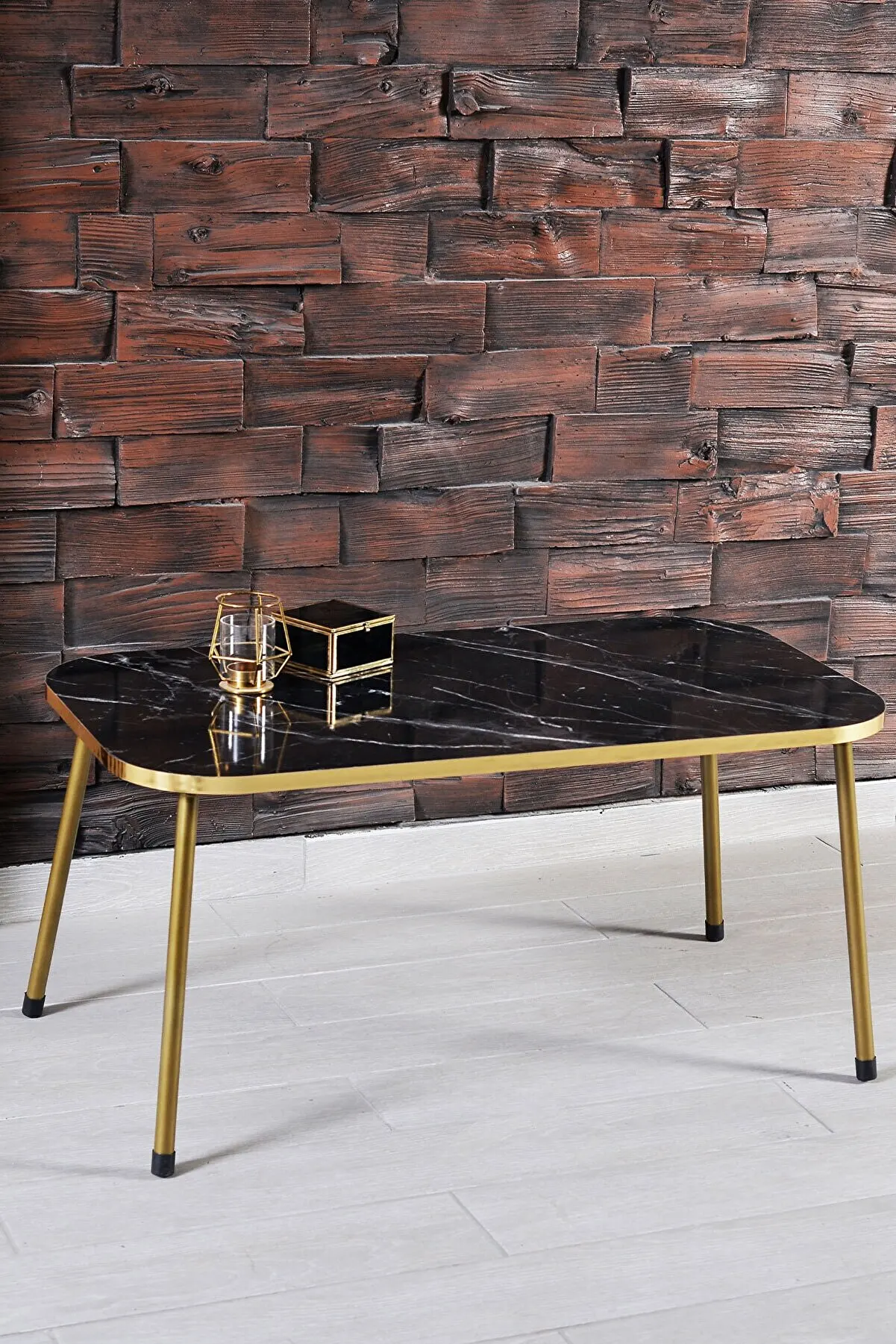 Modern Coffee Table Scandinavian Gold Metal Leg Gold Rectangle De Monte Coffee Table Service Table Living Room