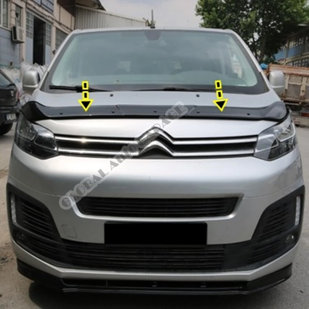 

For Citroen Jumpy 2017-2021 Front Bug Shield Hood Deflector Guard Bonnet Protector Car Auto Accessory Car-Styling Accessories