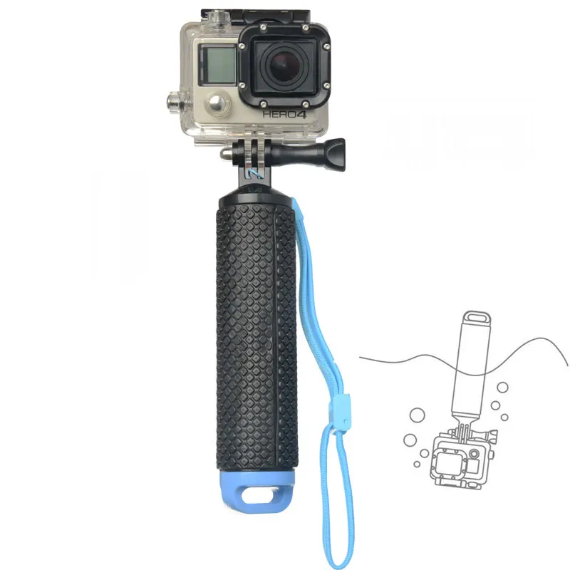 Float Hand Grip Tripod For Gopro Hero 12 11 10 9 8 7 5 Insta360 Sport Action Camera Waterproof Diving Mount Monopod Selfie Stick