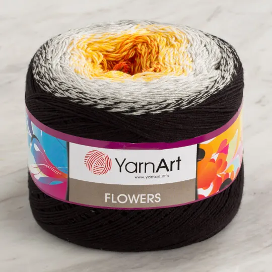 Yarnart Flowers Cake Yarn 250gr 1000meters Hand Knitting Crochet Fancy Gradient Rainbow Beanie Shawl Fantasy String Ombre Batik