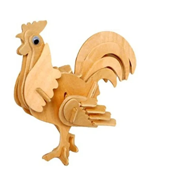 3D Wooden Puzzle-Cock