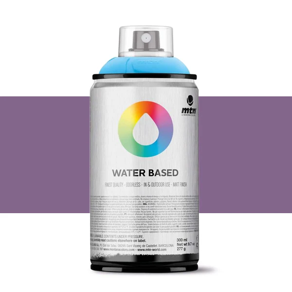 Spray paint brand MTN Water Based Color Dioxazine Purple Deep 300 ml Montana low pressure Little Ideal smell interior