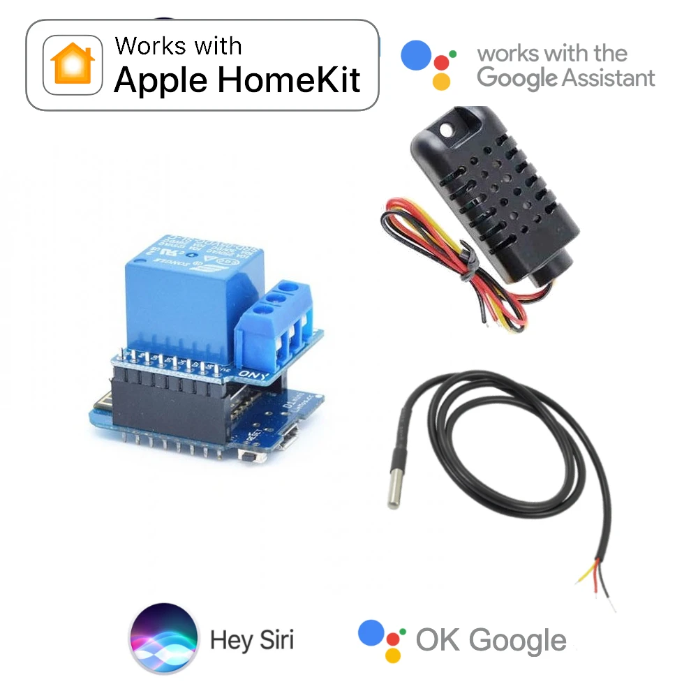 Relay Thermostat Siri For Apple HomeKi Smart Home WiFi Switch Google Assistant DIY Remote Automation Wemos Dry Contact Timing