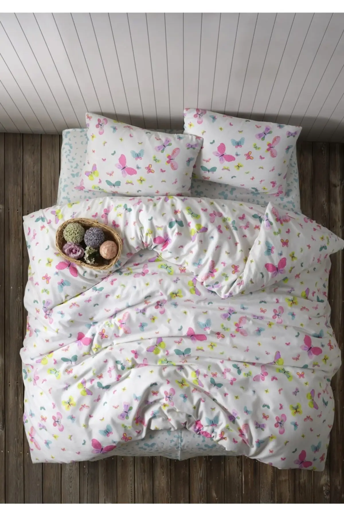 Colorflies 4 Piece Double Personality Duvet Cover Set