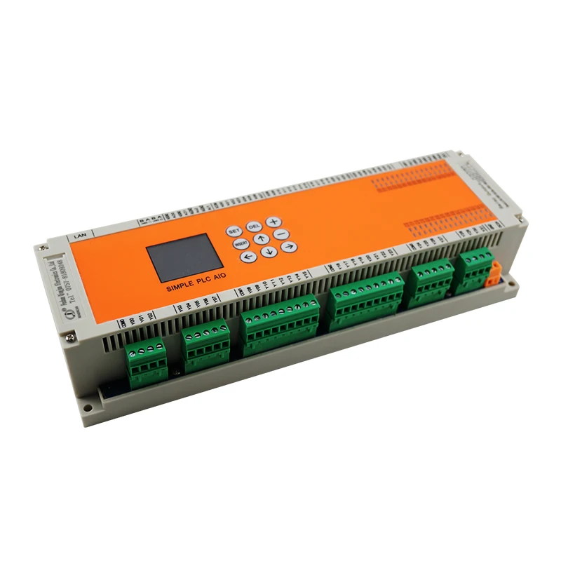 Huaqingjun 32DI 32DO Relay Output PLC RS485 Modbus RTU Easy Programmable PLC for Solenoid Valve