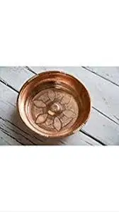 Anatolian Ottoman Turkish Arabic Copper Dinner Dish Plate Handmade Authentic Made in Turkey Dinnerware Decore Christmas Gift Box