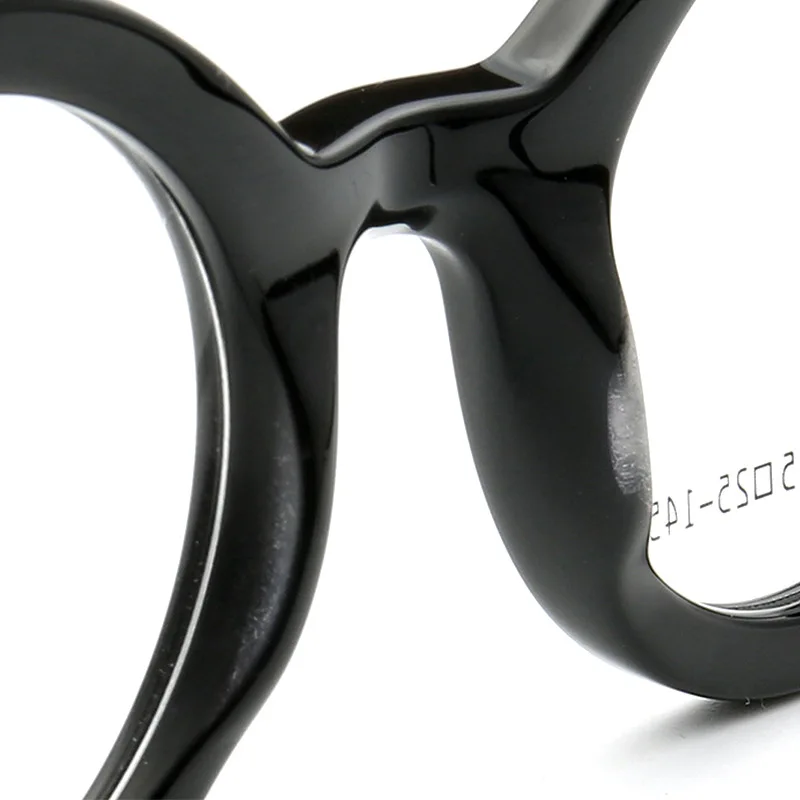 Retro Women Round Eyeglass Frame Men Optical Glasses Frame Prescription Eyewear Blue Leopard Print Red Spectacles Vintage Floral image 6
