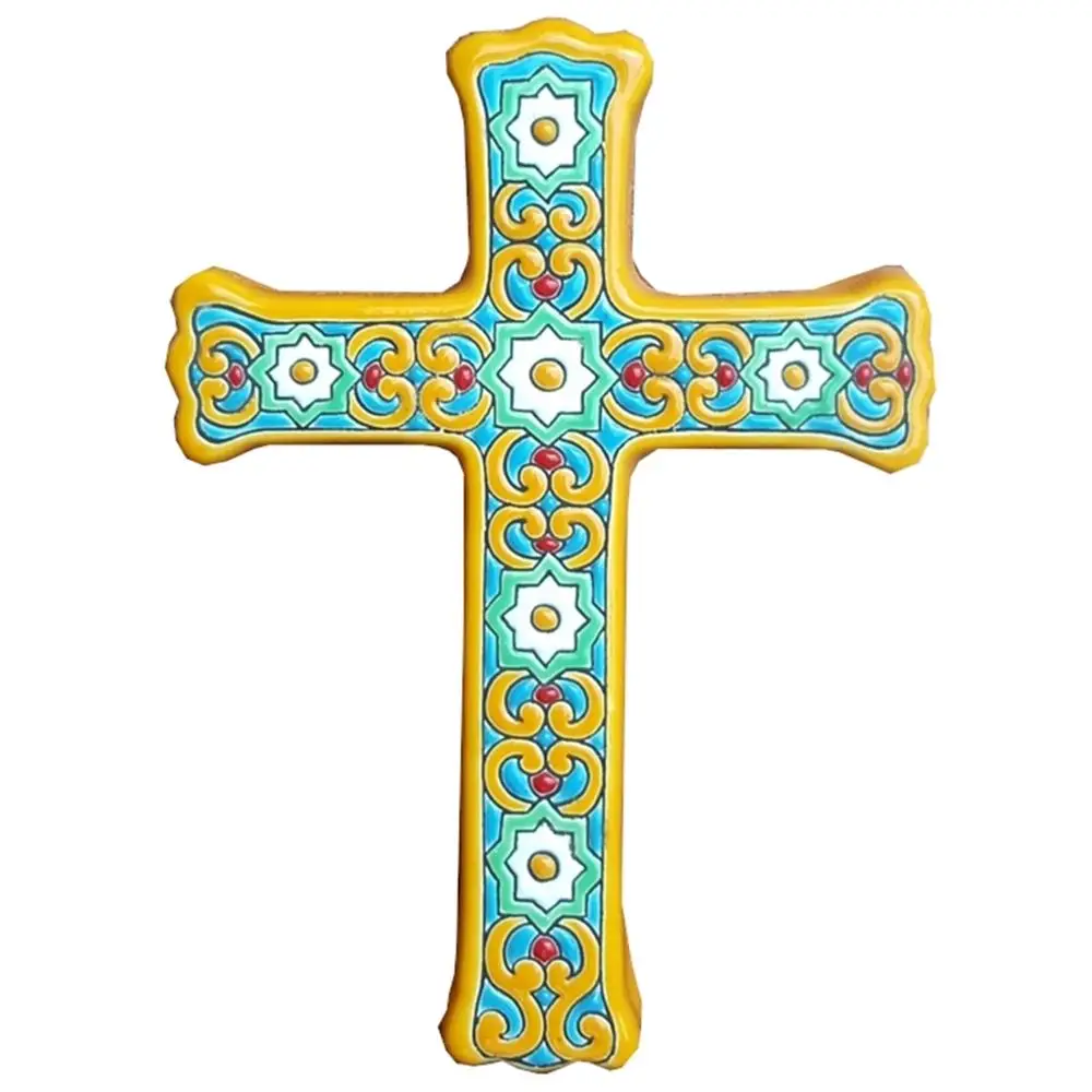 Ceramic cross 21cm/8,3 inch - Ceramic glazed up handmade - Made in Spain - Spanish - Seville - MIJASCERAMIC crafts -