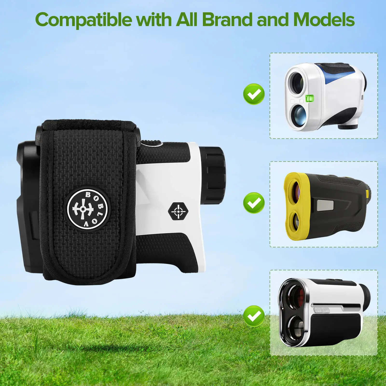 BOBLOV Golf Rangerfinder Magnetic Holder Strap,Universal Magnetic Strap Strong Magnetism and Gentle Touch Envelop Golf Rangefind