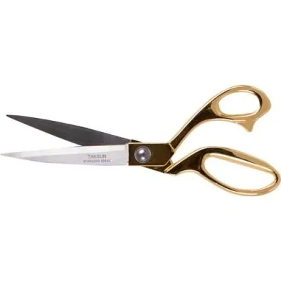 Taksun Professional Tailor Scissors 25 CM Gold 436440773 easy cut