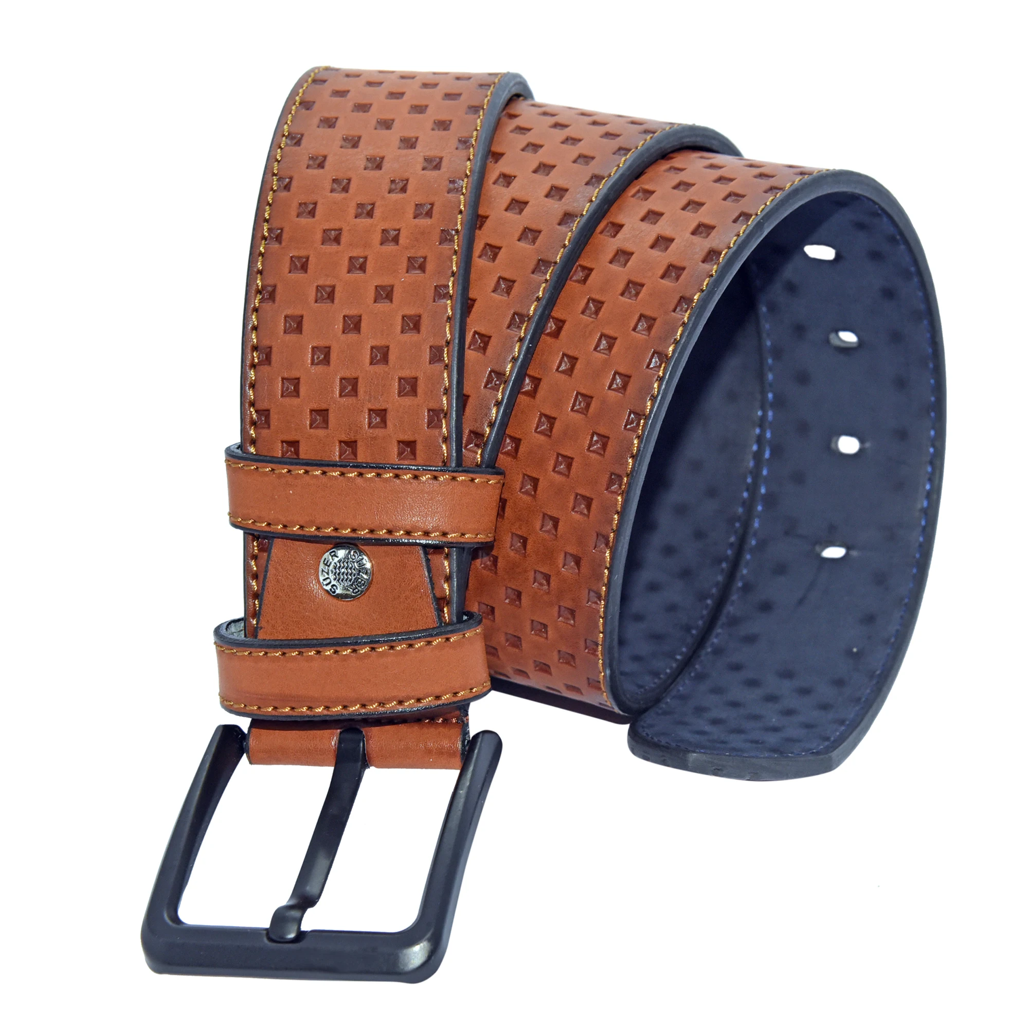 

Synthetic Leather Sport Men 'S Belt Denim Jeans Pants Casual Clothes Print Waist Belt 4.5 cm Width Stainless Chrome Buckle New stil Style