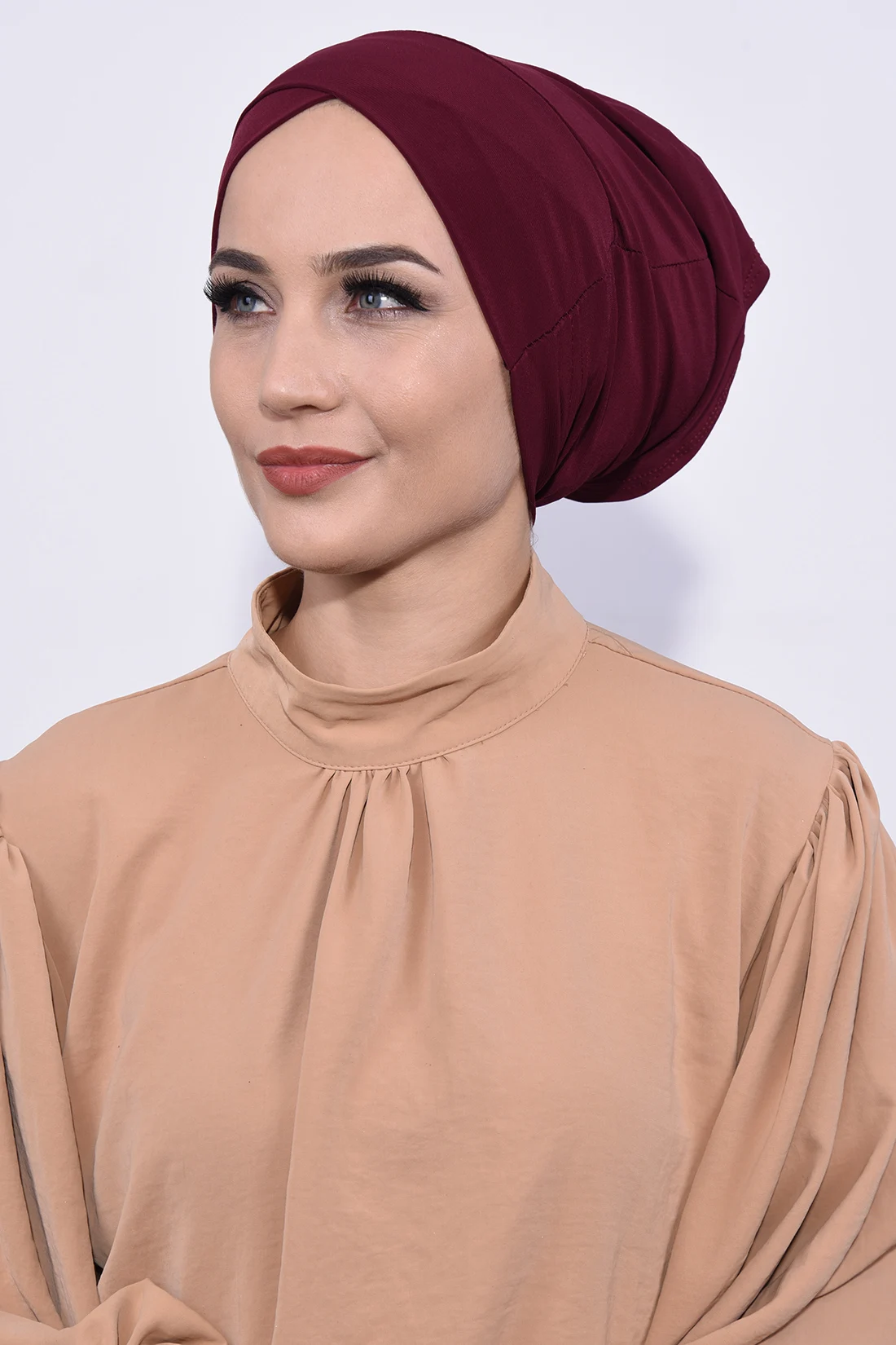 3 Pieces Daily Front Cross Pipe Hood Use Practical Women Fashion Muslim Hijab Islamic Seasonal Summer Winter Wedding Stylish