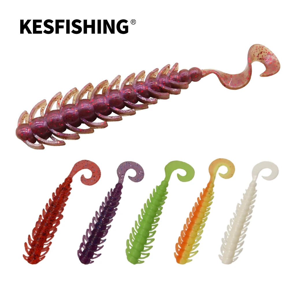 

KESFISHING Isca Soft Plastics Baits Rock Bugsy 2.8" Wobbler Fish Attractant Smell Pesca Fishing Lures