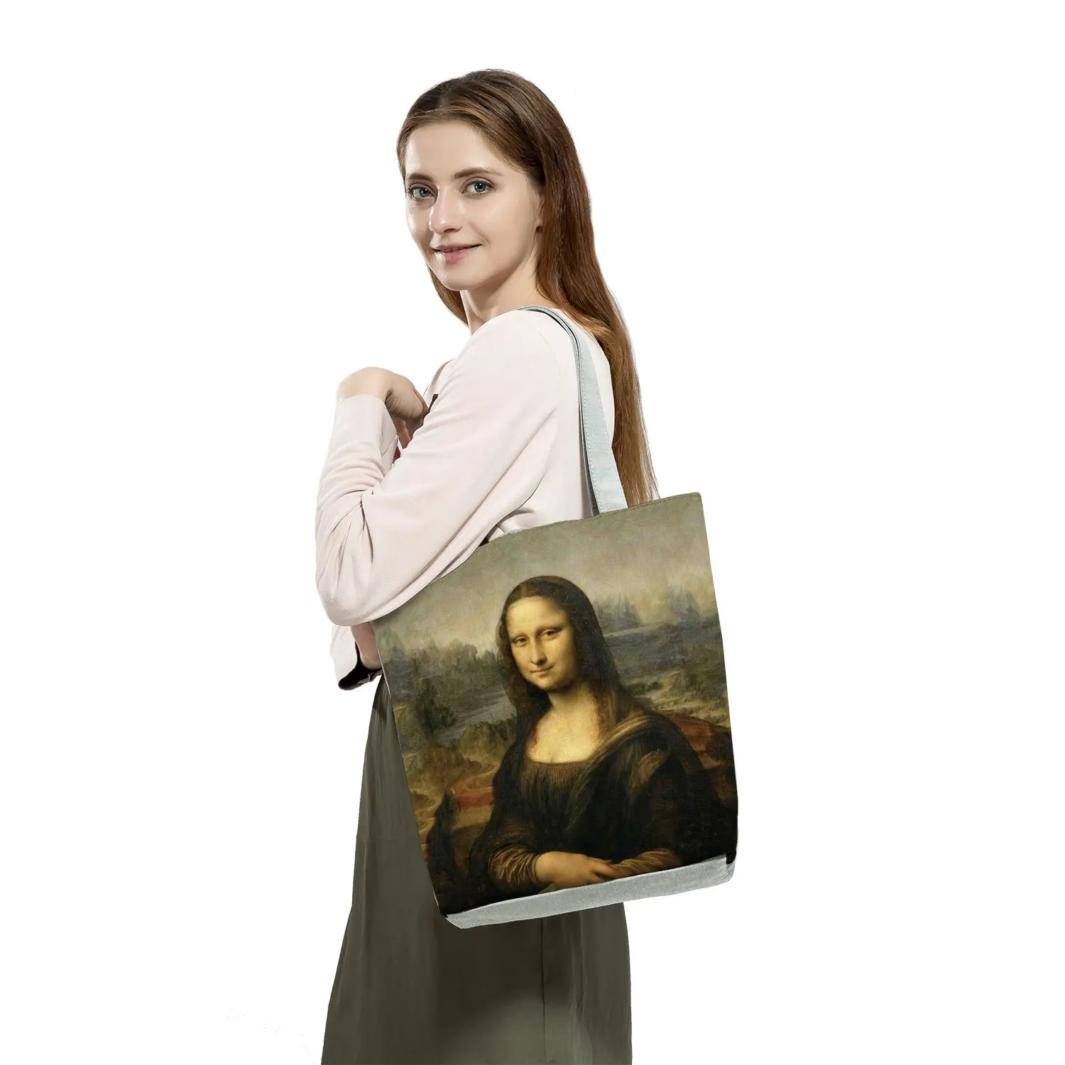 New Van Gogh Oil Painti Tote Bag Retro Art Fashion Travel Bag Women Leisure Eco Shopping High Quality Foldable Handbags Portable