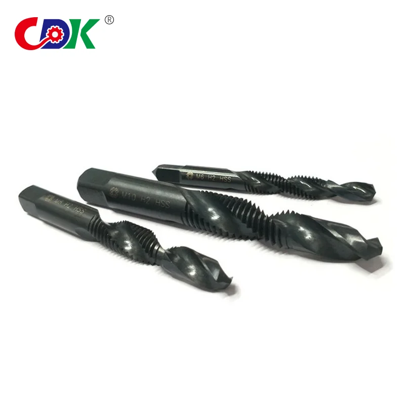 6pcs M3-M10 Macchina Con la Vite Tap Drill Bit Rubinetti Svasatore Combinazione Metric Bit In Acciaio Ad Alta Velocità