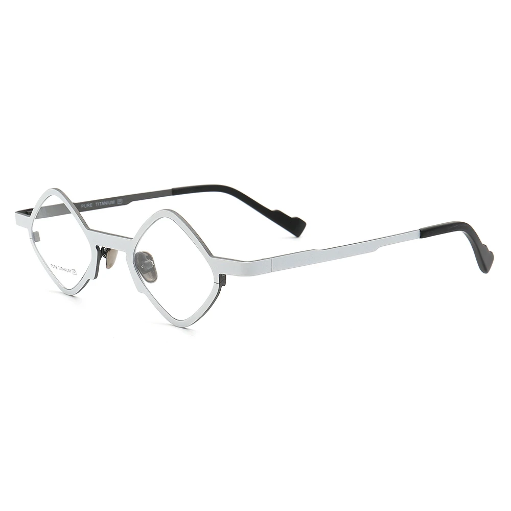 Square Men Glasses Frame Women Optical Eyeglasses Frames Pure Titanium Fashion Retro Metal Spectacles Rx Eyewear Lightweight